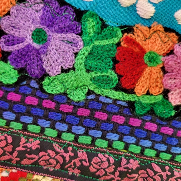 Vintage Trims Upcycled Denim Jacket  - Medium - Picture 3 of 10